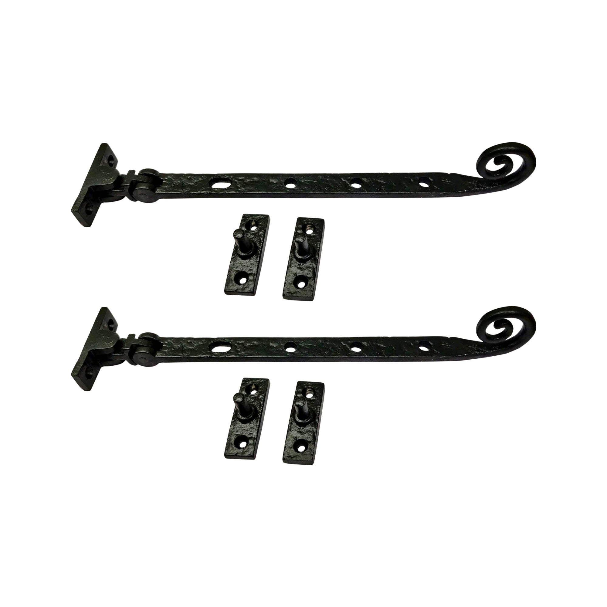 "Songhua" Premium Iron Casement Stay Pack of 2 Piece - Black Powder Coated