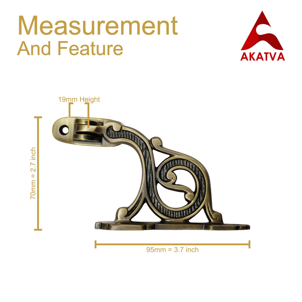 Brass Handrail Brackets – Antique Brass Finish