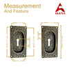 Brass Modern Keyhole Cover – Antique Brass Finish