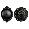 Vintage Twist Bell with Key Plate – Brass Twist Calling Bell – Hand Turn Doorbell - Old Fashioned Door Bell - Antique Black