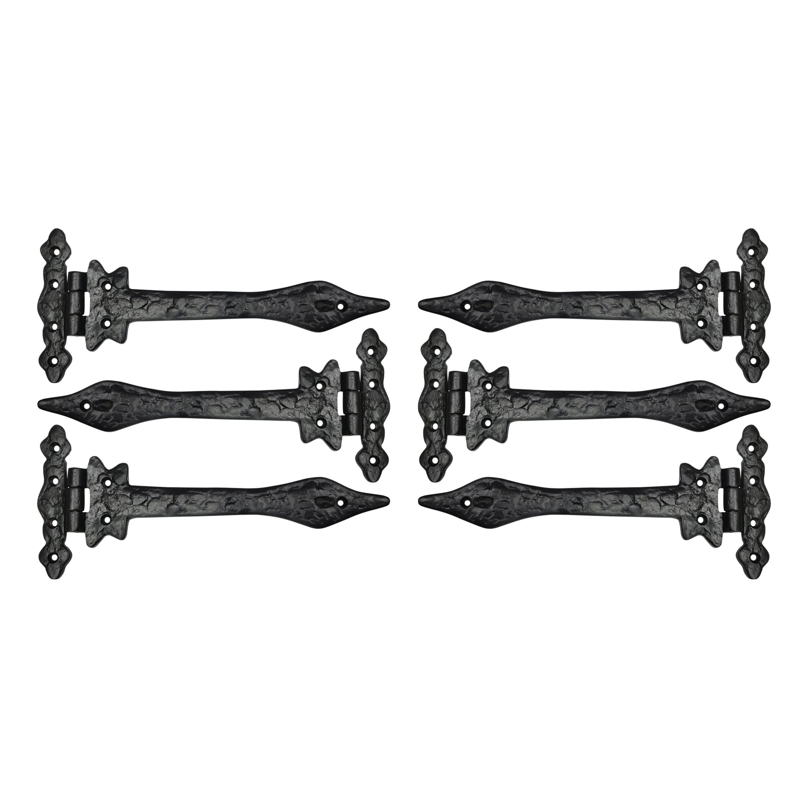 Olenyok Cast Iron T Hinge - Black Powder Coated Finish