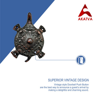 Decorative Doorbell Button – Finest Quality Bell Push Button – Easy to Install Calling Bell Button – Oil Rubbed Bronze
