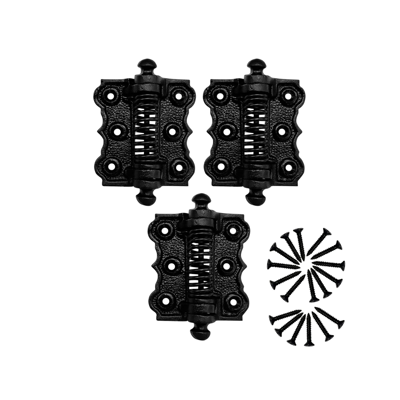 Self Closing Gate Hinges - Gate Closer Heavy Duty Gate Hinges- Self Closing Metal Gates Hinges - Self Closing Hinges - Auto Close Gate Hinges - Natural Oil Black Finish