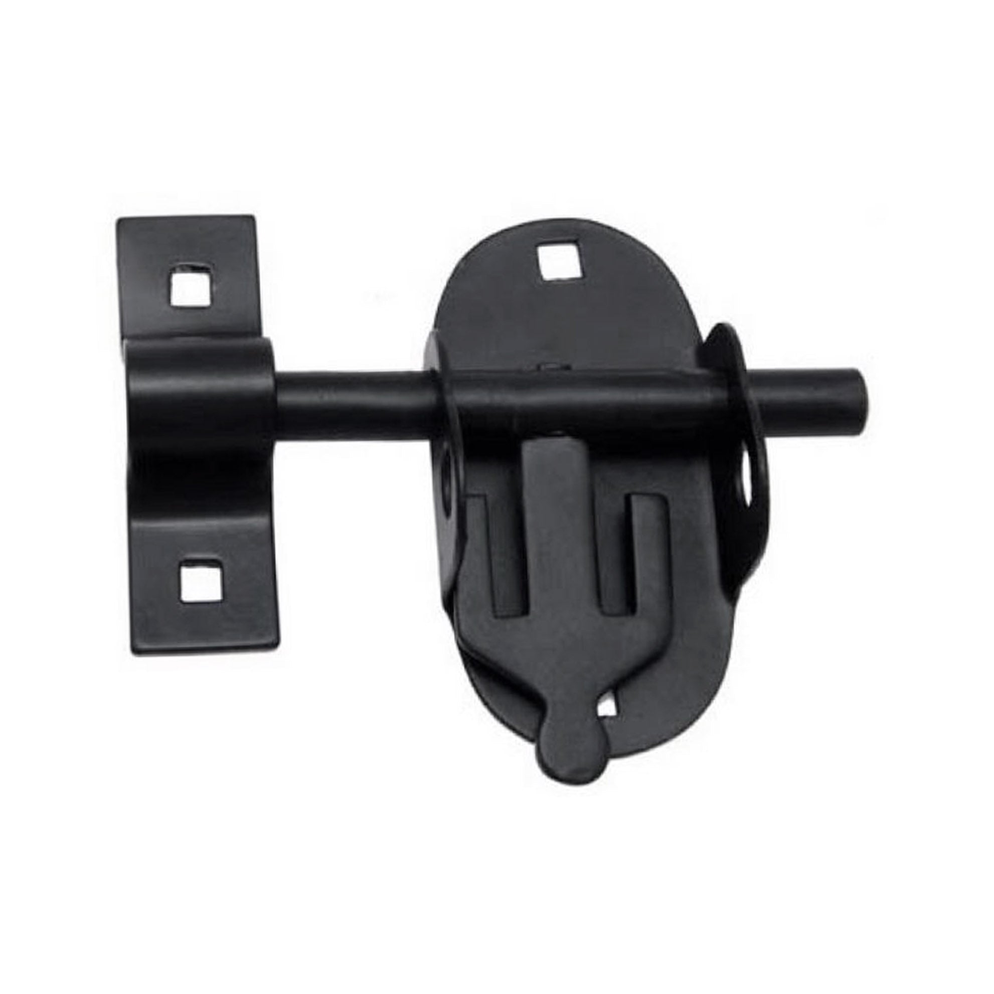 4.25" Iron Door Bolt - Black Powder Coated