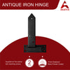 T Hinge Set - 2 Piece Gate Hinges for Wooden Fences Heavy Duty - Barn Hinges for Doors - Black Hinges – Hinges for Shed Door