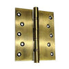 5" x 4" x 4mm Brass Ball Bearing Hinge - Antique Brass
