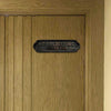 "No Soliciting Thank you" Brass Door Plaque - Oil Rubbed Bronze Finish