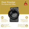 Negro Black Cast Iron Door Knocker - Black Powder Coated Finish