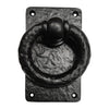 Negro Black Cast Iron Door Knocker - Black Powder Coated Finish