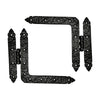 Hinges for Wooden and Metal Fences - Black Powder Coated
