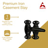 "Kwango" Black Antique Iron Window Tee Fastener – Black Powder Coated