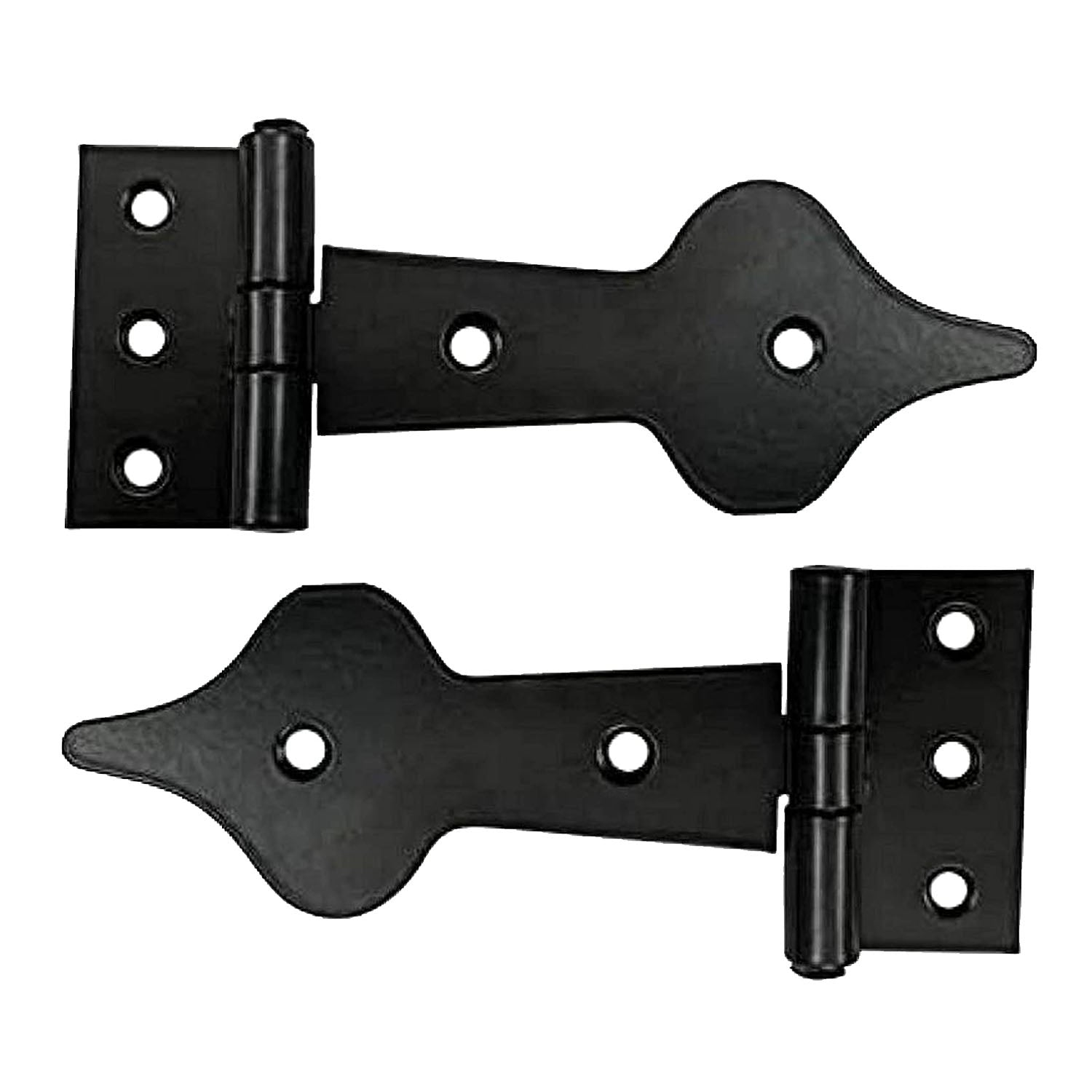 Iron Cabinet T-Hinge - Black Powder Coated