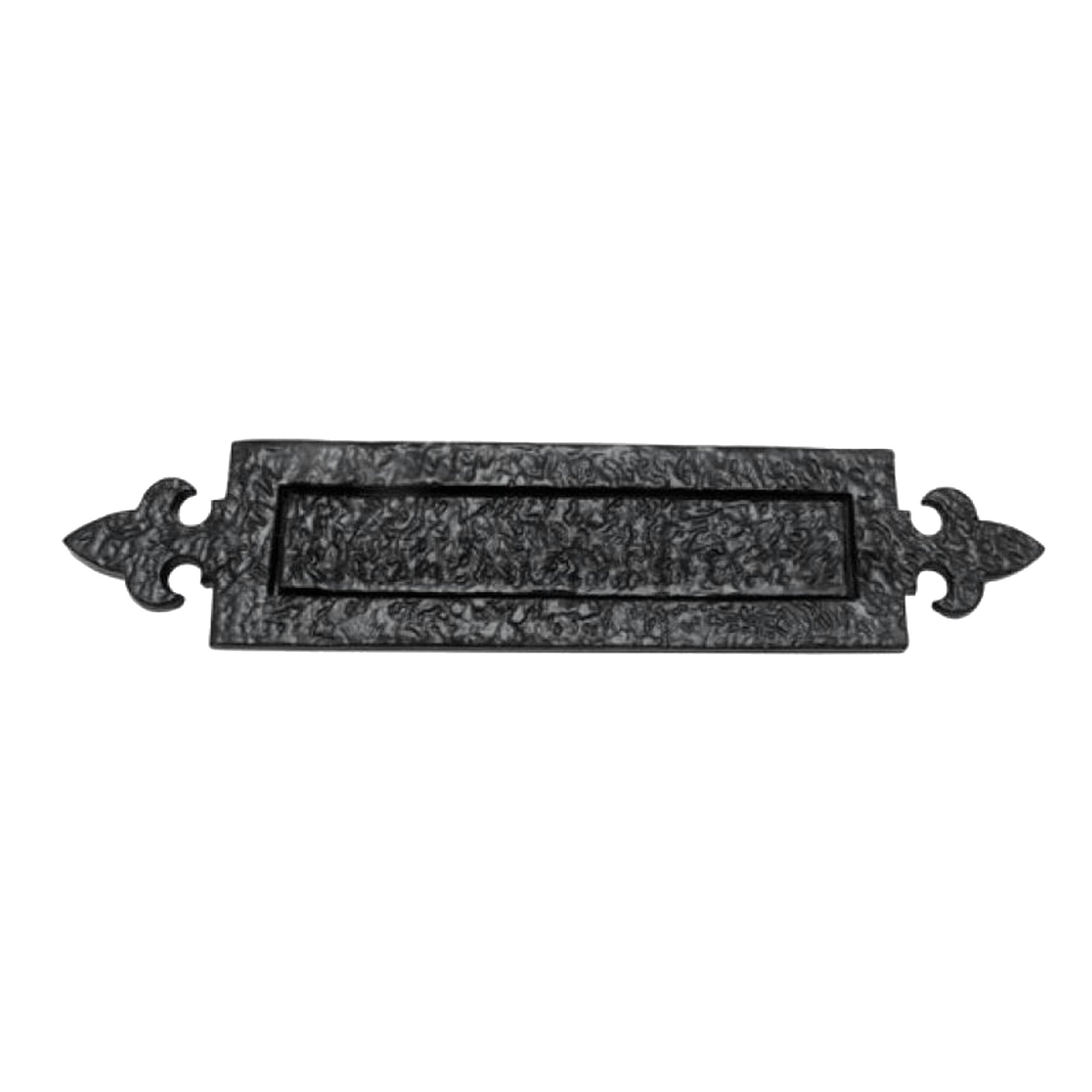 Cast Iron Letter Plate - Black Powder Coated