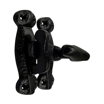 "Kwango" Black Antique Iron Window Tee Fastener – Black Powder Coated