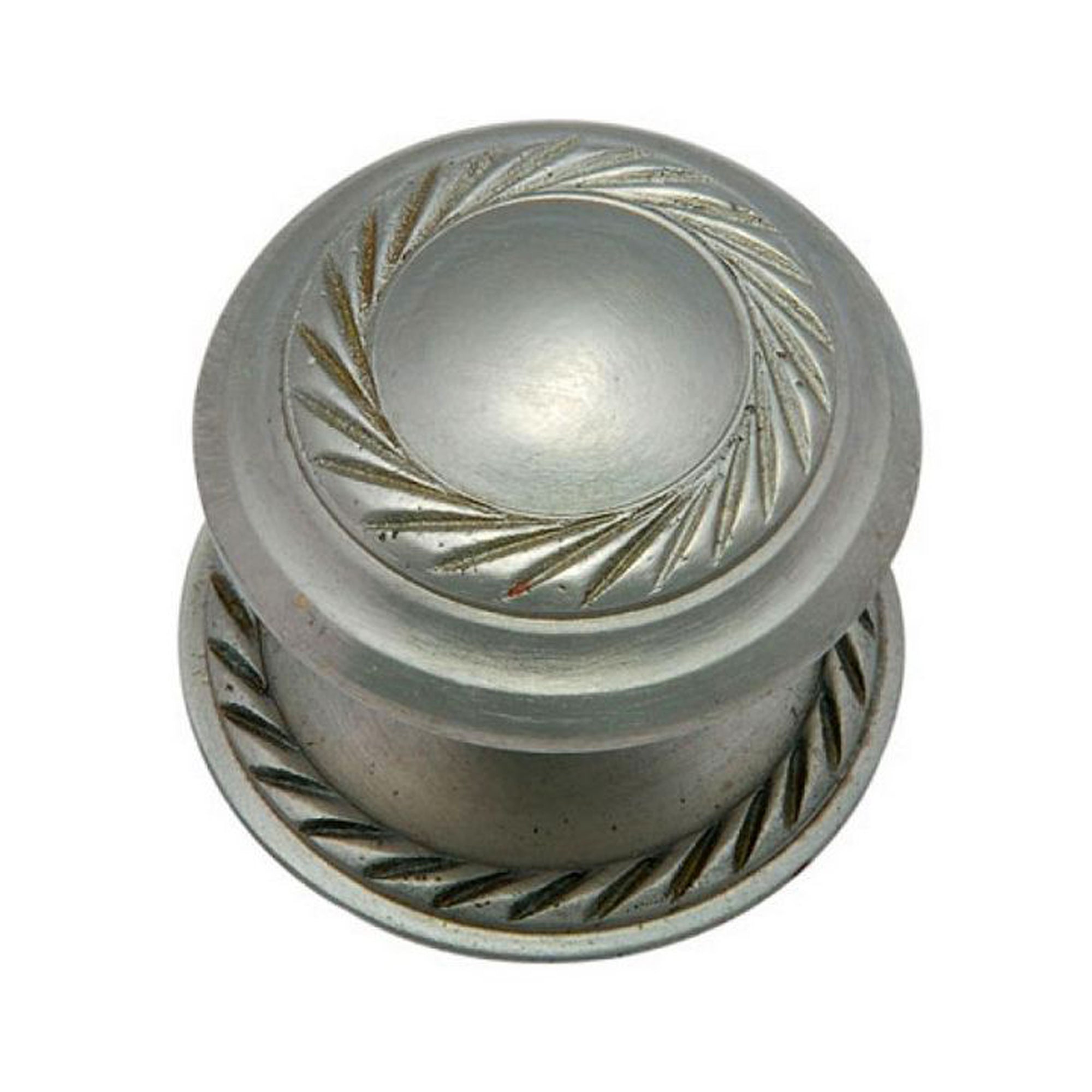 Brass Cabinet Knob - Satin Nickel