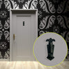"Leummim" Black Cast Iron Door Knocker - Black Powder Coated Finish