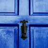 "Leummim" Black Cast Iron Door Knocker - Black Powder Coated Finish