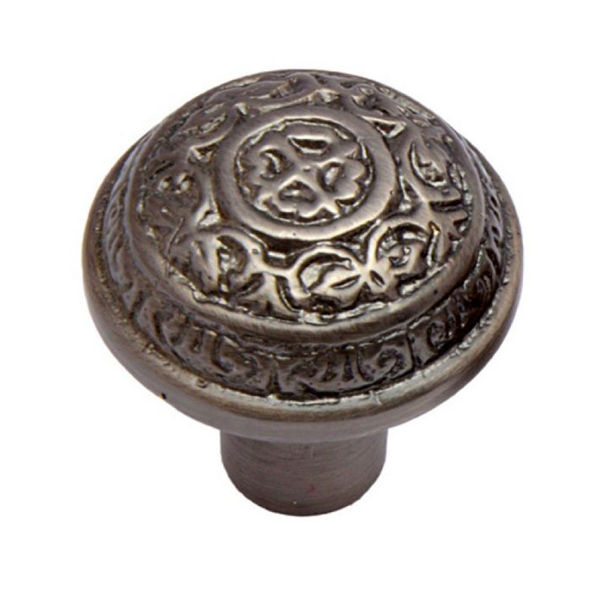 Brass Cabinet Knob - Antique Brushed Nickel