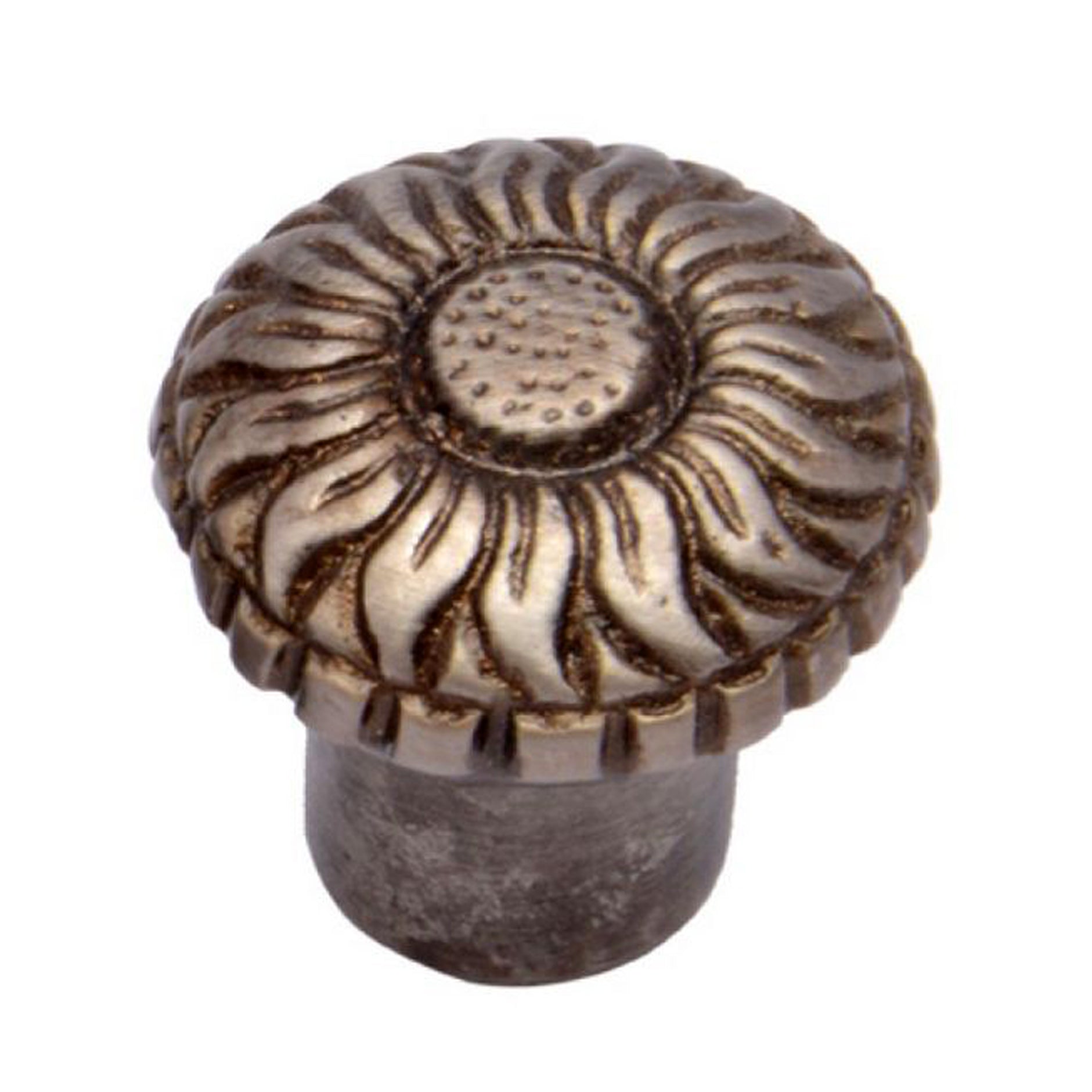 Brass Cabinet Knob - Antique Brushed Nickel