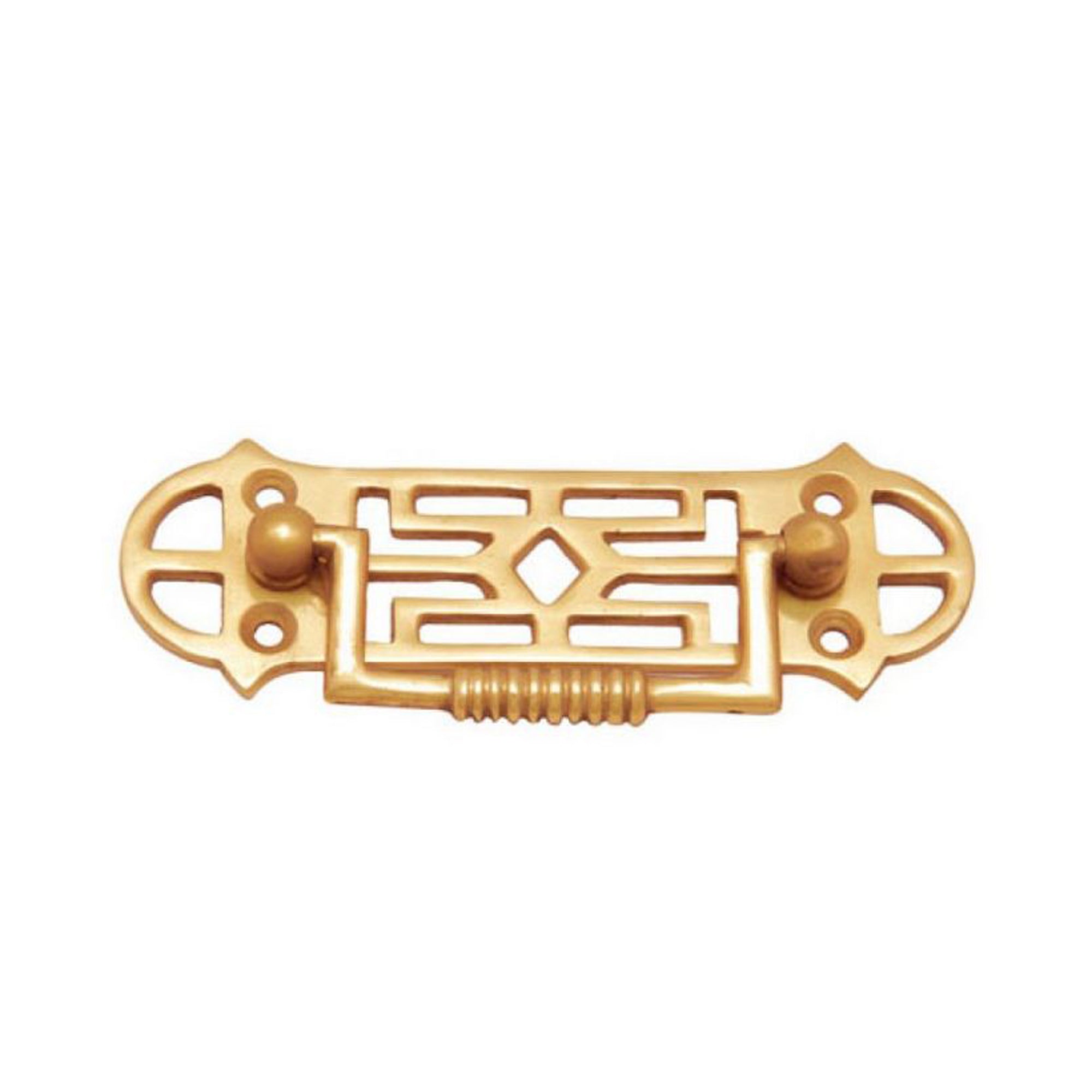 Brass Decorative Drop Pull - Polish Lacquered