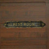 "Rest Room" Sign Plaque for House, Office or Restaurant - Antique Brass Finish