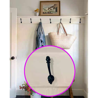 "Flinders" Premium Door Hook - Black Powder Coated Finish