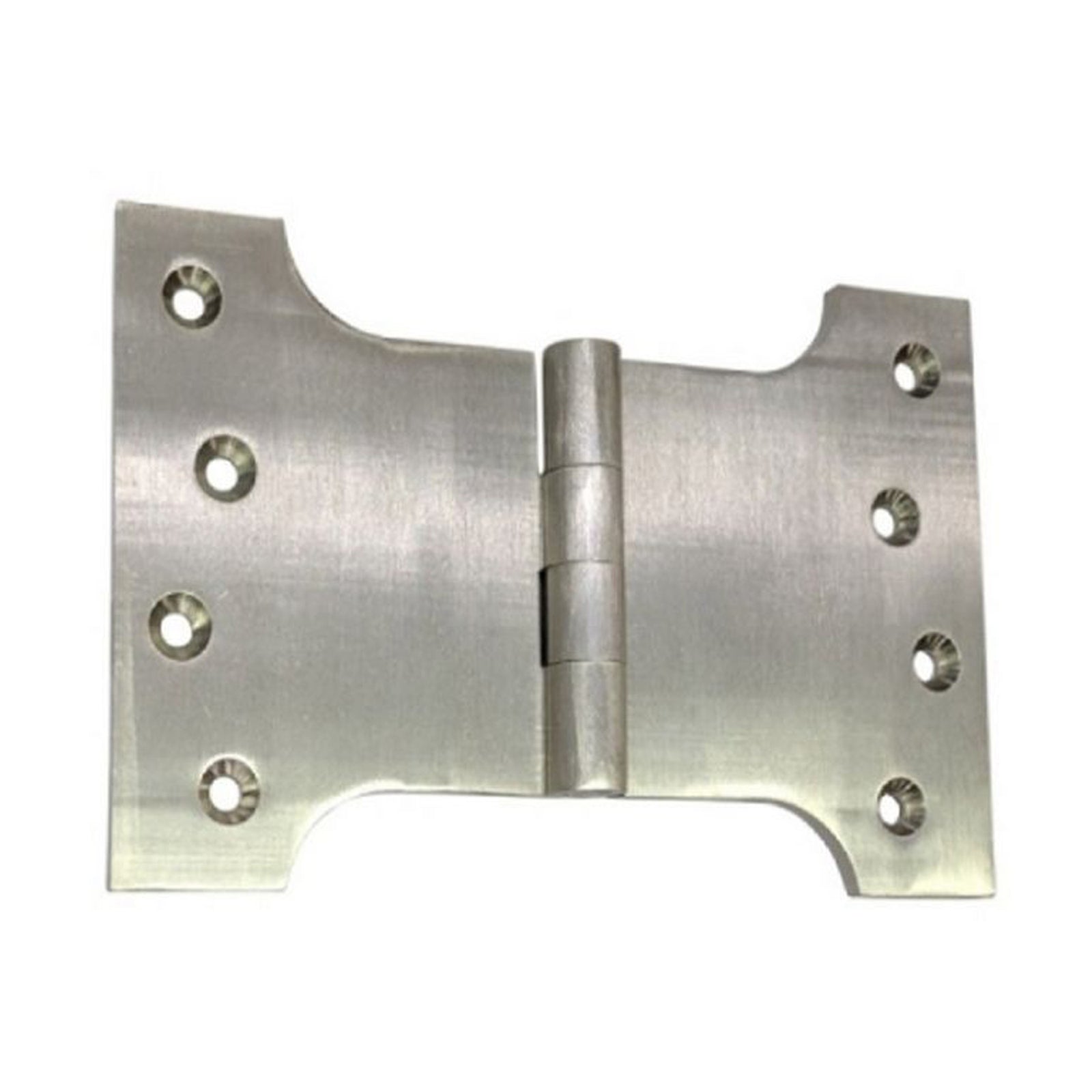 6" Brass Parliament Hinge - Satin Nickel